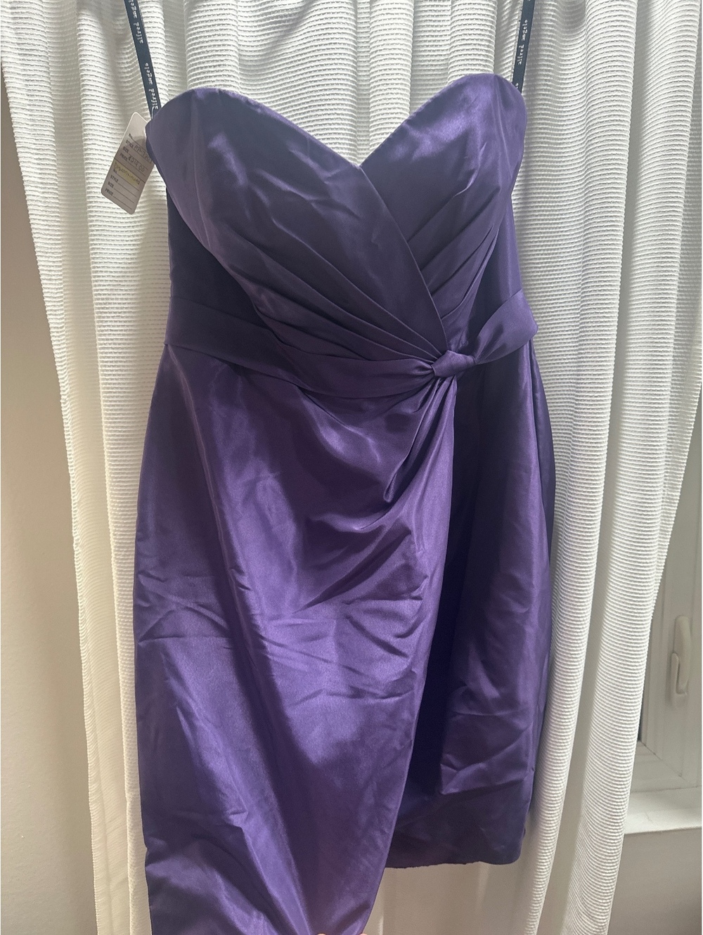 (1) Alfred Angelo Strapless Dress Size 10 Purple Cocktail/Party